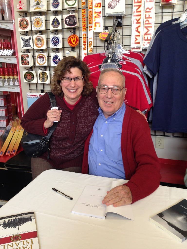 Eugene Alvarez takes a moment from his book signing to pose for a picture with me.
