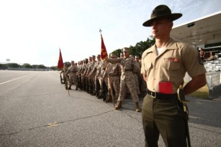 Close Order Drill And Mcrd Pi Recruits Parrisisland Com - drill sergeant song roblox